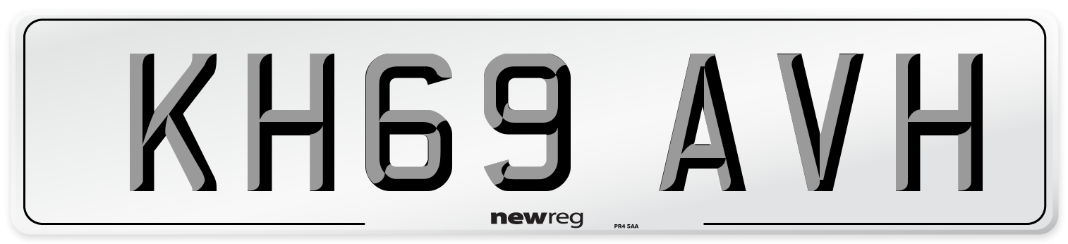 KH69 AVH Number Plate from New Reg